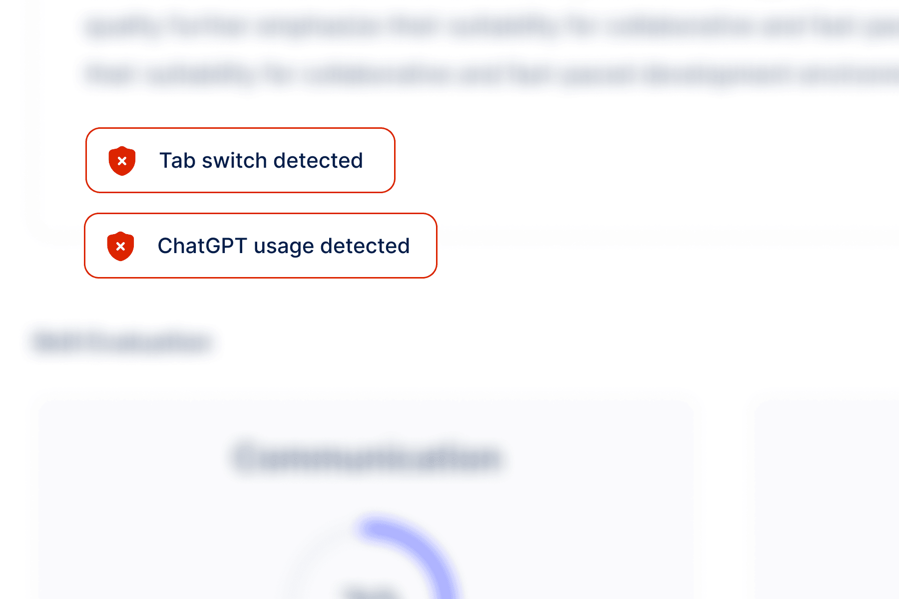 Advanced cheat detection for fair hiring